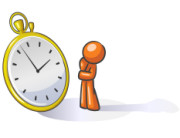 Design Mascot Watching Time